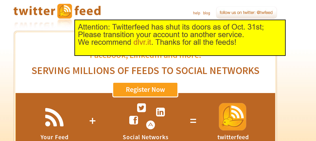 Review Alternatives to TwitterFeed